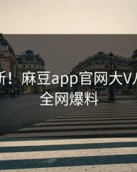 热议不断！麻豆app官网大V八卦事件全网爆料
